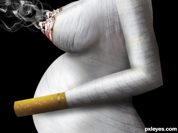 Smoking and pregnancy photoshop picture